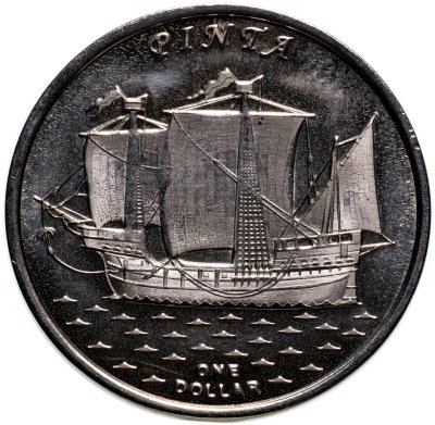 купить Кирибати, Остров Гилберта 1 доллар 2016 "Корабль Pinta"