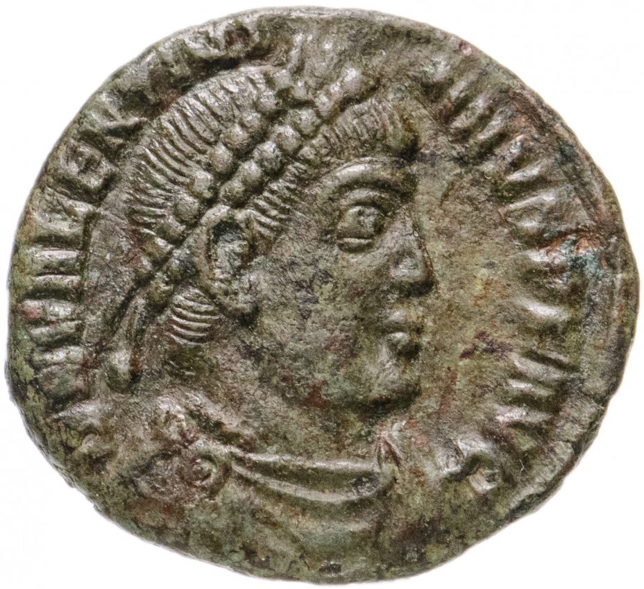 купить Римская Империя, Валентиниан I, 364-375 гг, центенионалис (реверс: император идет вправо, волочит пленника)