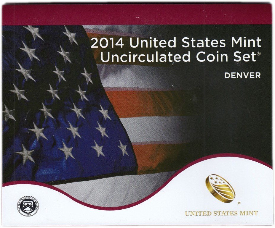 купить США официальный набор монет 2014 год Денвер (14 монет)