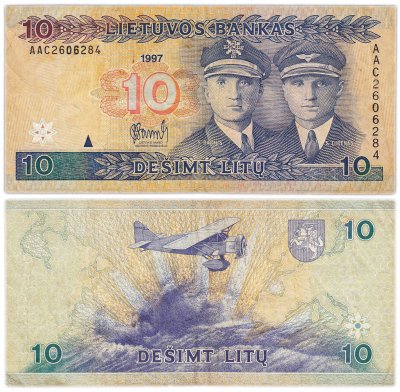 купить Литва 10 лит 1997