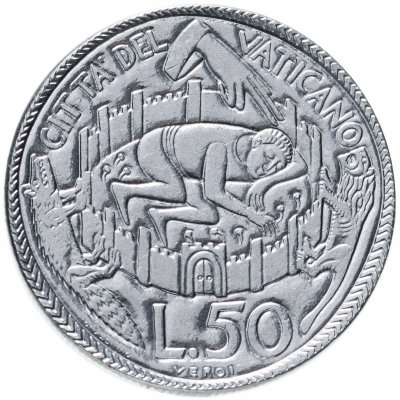 купить Ватикан 50 лир (lire) 1975 "Лето Господне"