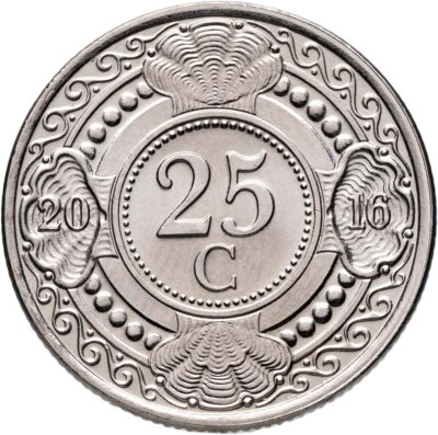купить Нидерландские Антильские острова 25 центов (cents) 2016