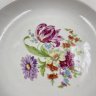 Купить Набор из 2 суповых тарелок с цветочным декором, фарфор, деколь, золочение, Дулевский фарфоровый завод (Дулёво), СССР, 1970-1990 гг.