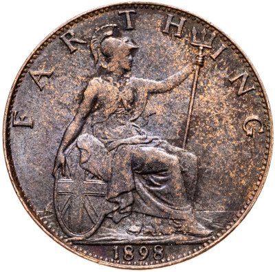 купить Великобритания 1 фартинг (farthing) 1898