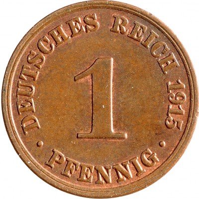 Купить Германия 1 пфенниг 1915 A