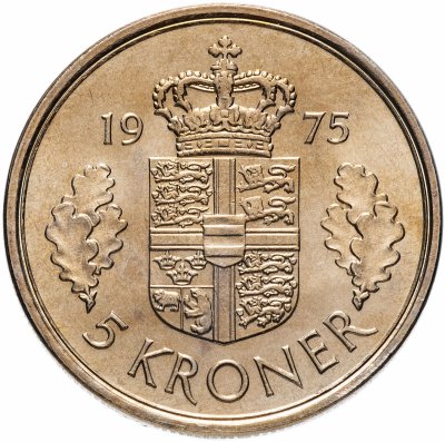 купить Дания 5 крон (kroner) 1975