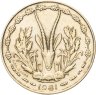 Купить Западная Африка (BCEAO) 10 франков (francs) 1981  Газель на аверсе