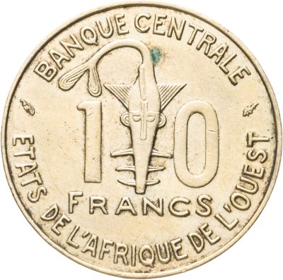 купить Западная Африка (BCEAO) 10 франков (francs) 1981 Газель на аверсе