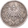 Купить Германия 1/2 марки 1907, знак монетного двора: "А" -  Берлин