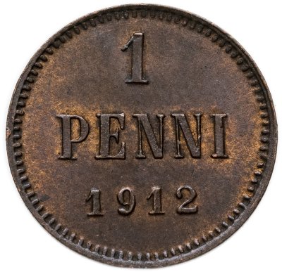 купить 1 пенни (penni) 1912 Российская Финляндия