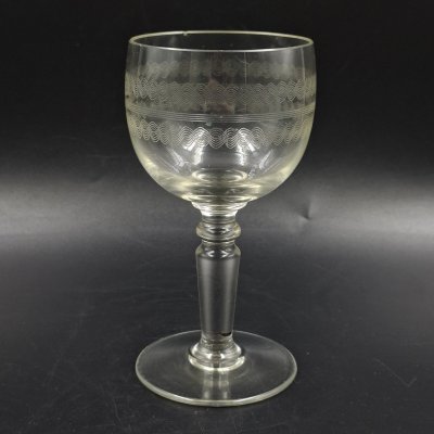 купить Бокал с орнаментальным декором, стекло, травление (пантография), Россия, 1910-1950 гг.