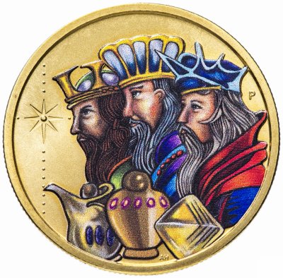 купить Тувалу 1 доллар (dollar) 2016 "Дары Волхвов"