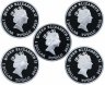 Купить Тувалу 1 доллар 2010 Proof набор «Великие реки» из 5 монет