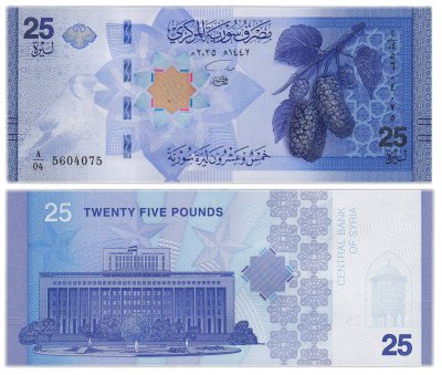 купить Сирия 25 фунтов 2025 года