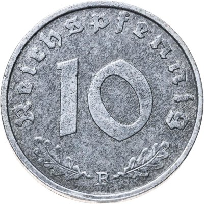 купить Германия, Третий рейх 10 рейхспфеннигов (reichspfennig) 1944 B