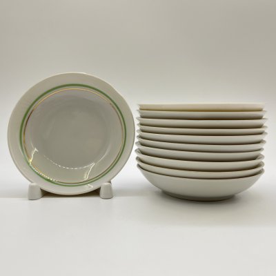 купить Набор из 11-ти розеток, в подборе, фарфор, золочение, Дмитровский фарфоровый завод (ДФЗ Вербилки), СССР, 1954-1965 гг.