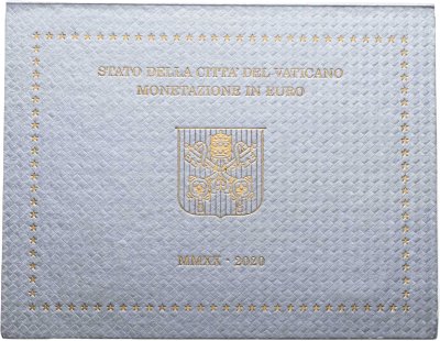 купить Ватикан 2020 набор из 8-ми монет евро в официальной упаковке