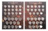 Купить Полный набор монет регулярных выпусков 1997-2024 гг ММД и СПМД (227 монет, кроме очень редких) в альбомах