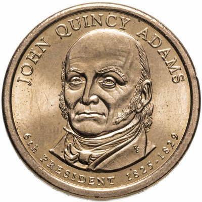 купить США 1 dollar (доллар) 2008 Джон Куинси Адамс (6-й президент США) знак монетного двора "P" - Филадельфия