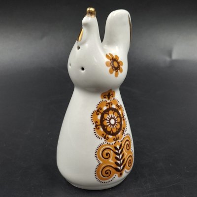 купить Солонка "Курица", фарфор, деколь, Рижский фарфорово-фаянсовый завод, СССР, 1970-1990 гг.