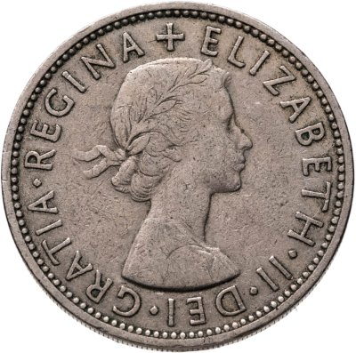 купить Великобритания 2 шиллинга (флорин, shillings) 1955