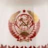 Купить Набор из двух поставок под зубочистки из Кремлевского сервиза с гербом СССР, фарфор, роспись, золочение, Ленинградский фарфоровый завод (ЛФЗ), фарфор, роспись, золочение, Ленинградский фарфоровый завод (ЛФЗ), СССР, 1960-1980 гг.