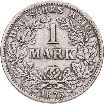 купить Германия 1 марка 1875 Знак монетного двора: "C" - Франкфурт-на-Майне