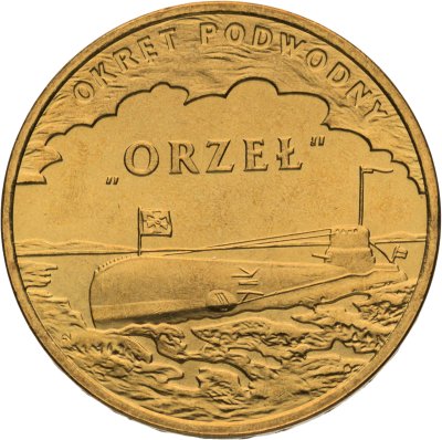купить Польша 2 злотых 2012 "Подлодка Орел (Orzel)"