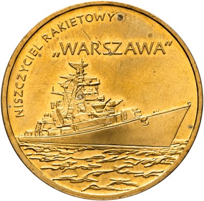 купить Польша 2 злотых (zlote) 2013 Польские суда - Ракетный эсминец "Варшава"
