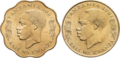 купить Танзания набор монет 1979-1984 (2 штуки) Фауна