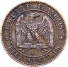Купить Франция 2 сантима (centimes) 1862, знак монетного двора: "A" - Париж