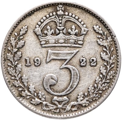 купить Великобритания 3 пенса (pence) 1922 Георг V