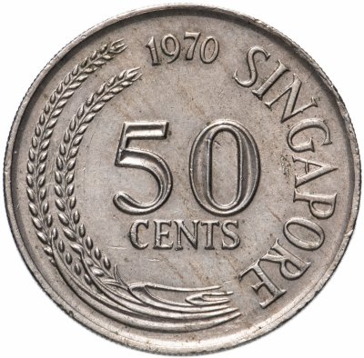 купить Сингапур 50 центов (cents) 1970