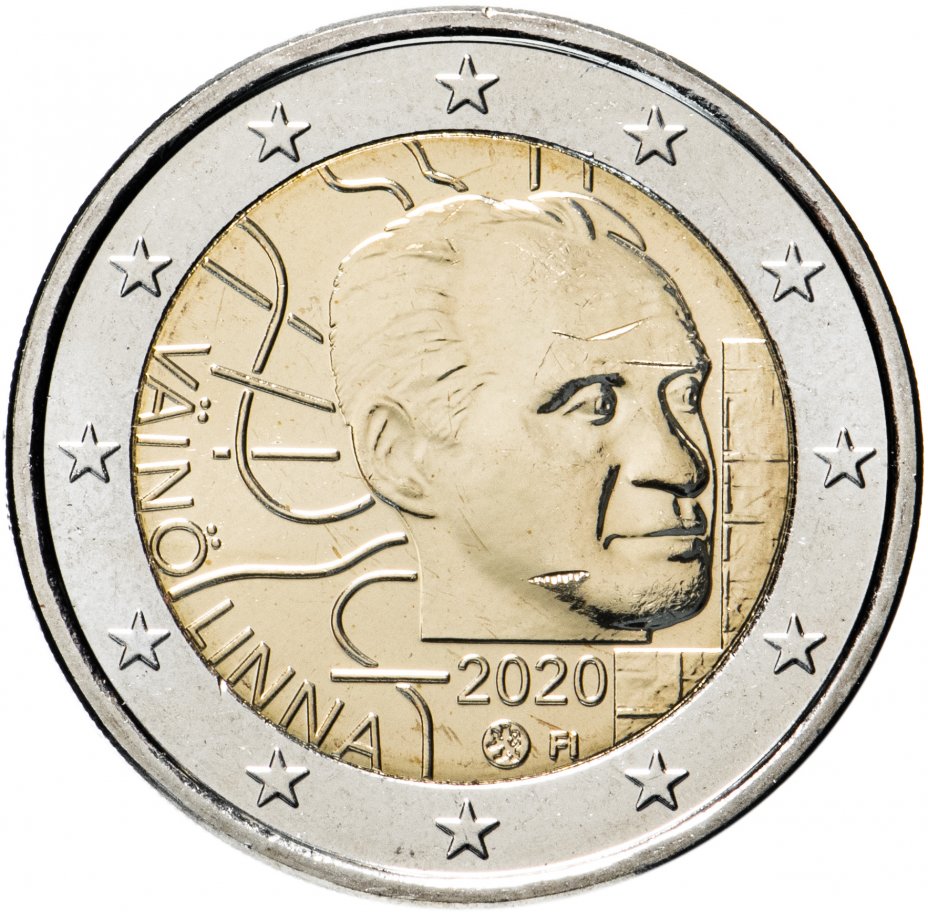 купить Финляндия 2 евро (euro) 2020 "100 лет со дня рождения Вяйнё Линна"