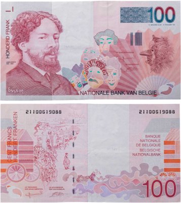 купить Бельгия 100 франков 1995