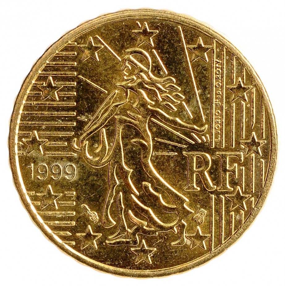 купить Франция 10 евро центов 1999