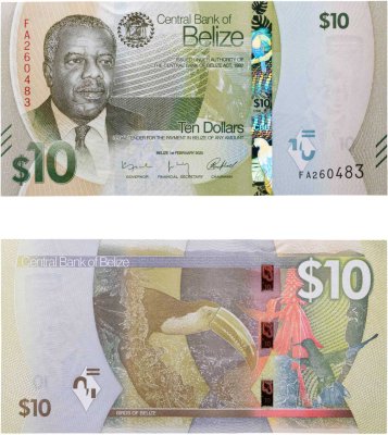 купить Белиз 10 - долларов 2025 год