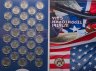 Купить США полный набор из 56 монет 25 центов (квотер) серии "Штаты и территории" 1999-2009 в альбоме