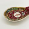 Купить Ложка (подставка по ложку) с геометрическим декором, керамика, эмали, Китай, Китай, 1970-1990 гг.