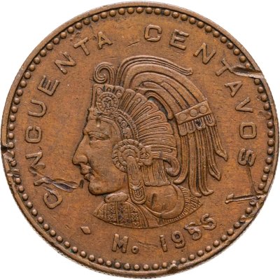 купить Мексика 50 сентаво (centavos) 1955
