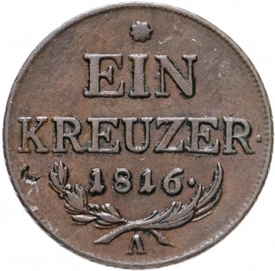 купить Австрия 1 крейцер (kreuzer) 1816 A