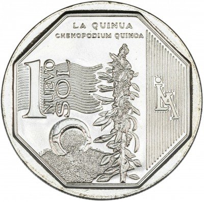 купить Перу 1 соль 2013 "Природные ресурсы Перу - Киноа"