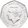 Купить Джерси 50 пенсов (pence) 2025 "Британский фольклор - Лох-несское чудовище"