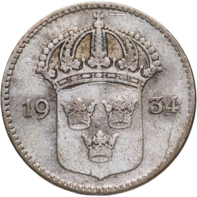 купить Швеция 10 эре (ore) 1934