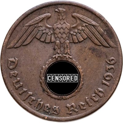 купить Германия (Третий рейх) 1 рейхспфенниг (reichspfennig) 1936