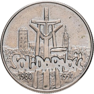 купить Польша 10000 злотых 1990 "10 лет независимому самоуправляемому профсоюзу «Солидарность»"