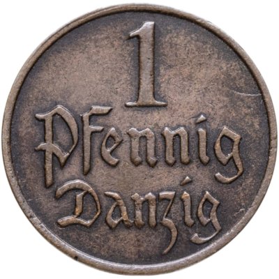 купить Данциг 1 пфенниг (pfennig) 1923