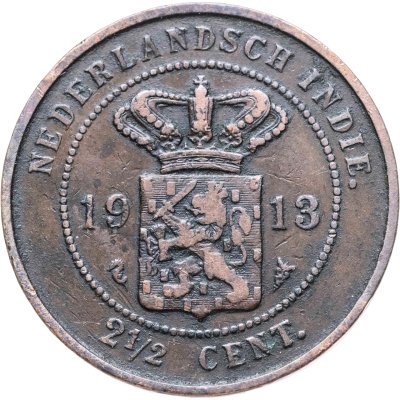 купить Голландская Ост-Индия 2 1/2 цента (cent) 1913