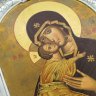 Купить Икона "Богоматерь Владимирская", дерево, металл, шелкография, золочение, Iconotechniki SA, Греция, 2000-2020 гг.