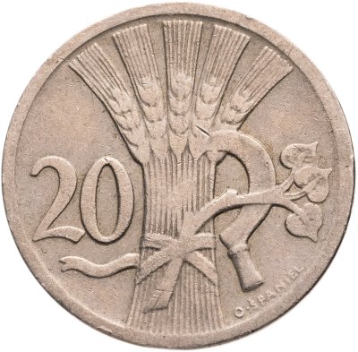 купить Чехословакия 20 геллеров (haleru) 1930